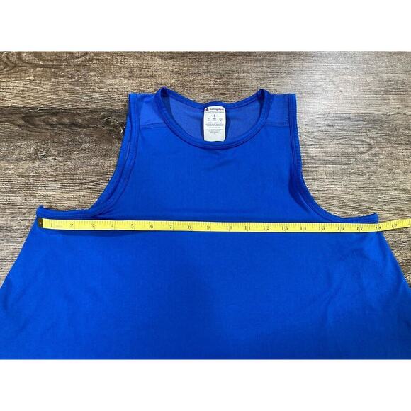 CHAMPION Women’s Drapey Mesh Loose Sleeveless Active Wear Tank Top Royal S - Picture 7 of 9